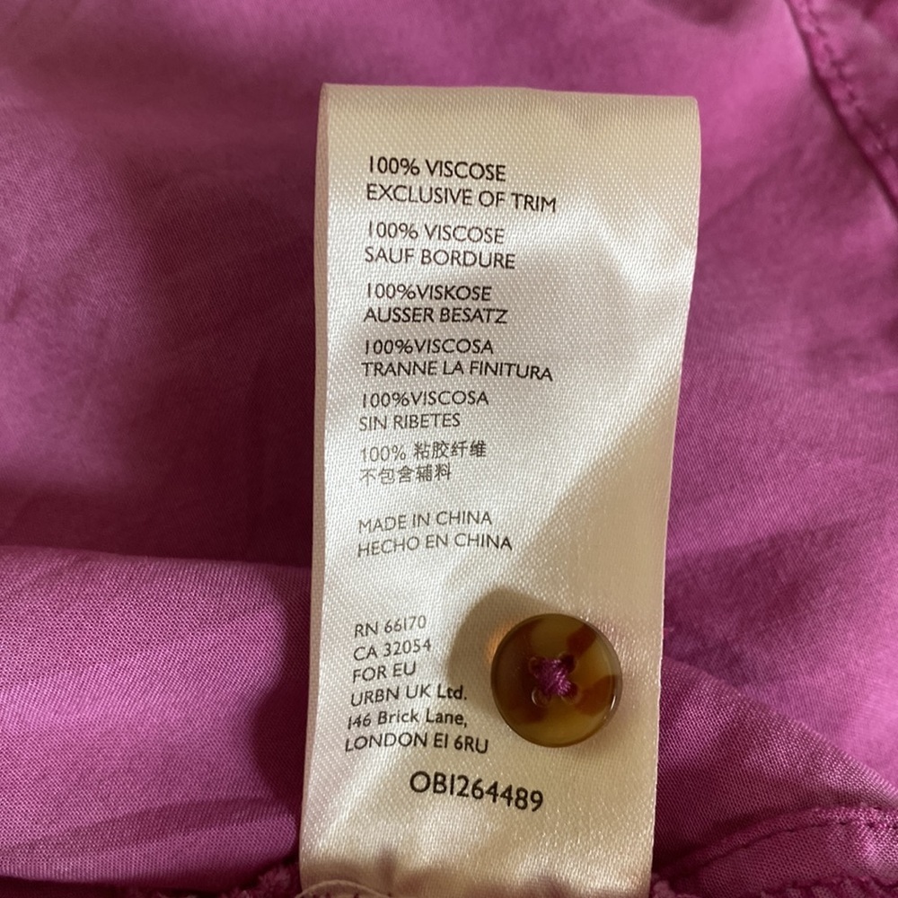 Pilcro Magenta Button-Front Maxi Dress - Picture 17 of 17